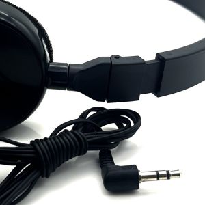 Music Player Compatible Stereo Over Head Wired Headphones for Ride Foldable Low