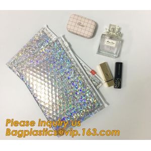 Custom Bubble Zip lockkk Packaging Bag Slider Padded Bag,Anti Shock Plastic PE