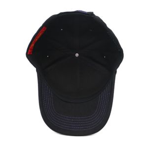 Customized 5 Panel Baseball Cap With 3D Embroidered Logo And Matching Fabric