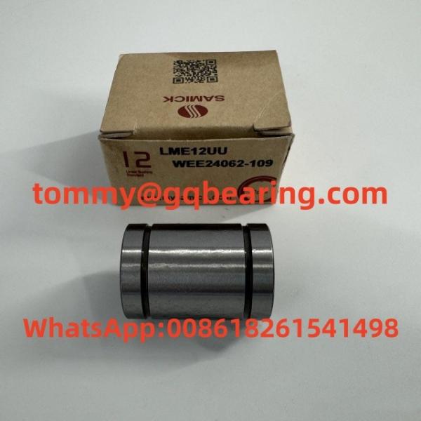 Quality Steel Samick LME12UU WEE24062-109 Resin Cage Linear Ball Bearing LME12-A Linear Bushing wholesale