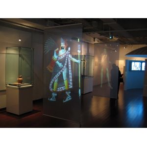 Transparent Self Adhesive Rear Projection Film For Shop Window Advertising