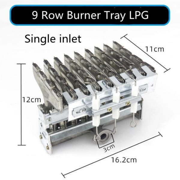 9 Row Single Row Single Intake Burner Tray