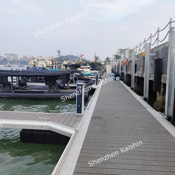 Quality Marine Grade Aluminium Structure Floating Boat Dock Floating Walkway Floating Pontoon with Decking wholesale
