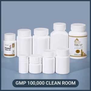 Empty Vitamin Plastic Pill Containers Capsule Medicine Bottles Bulk