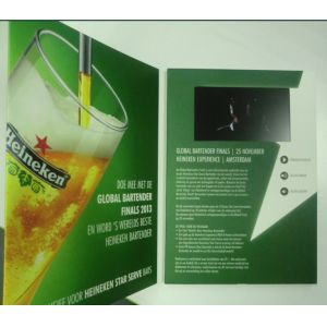 256MB To 8GB Memory LCD Video Brochure Card , USB Video Gift Card
