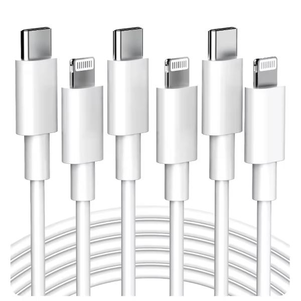 White Apple Mobile Phone Data Cable USB 2.0 Cable Type Usb C To Lightning