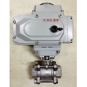 China 1 inch stainless steel electric ball actuator valve on sale