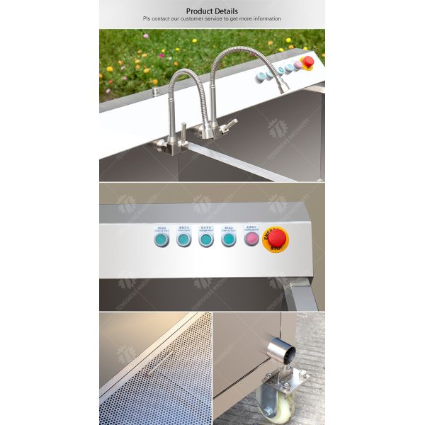 1.1KW Commercial eddy current bubble washing machine ozone multifunctional vegetable washing machine