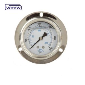 Precision Brass Bourdon Tube Gas Pressure Manometer Gauge Customized Range
