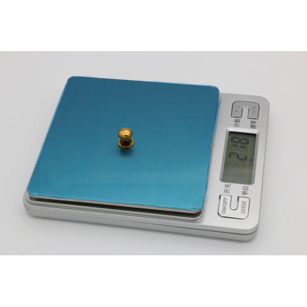 Leather buckle accessories high quality pure brass color 8 mm monk head nipple nail with screw