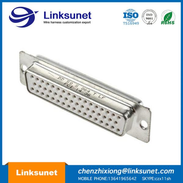 M8 / 12 - 4 PIN Female Plastic Wire Harness D Sub 37 Pin UL94 - V0 Multi Colors