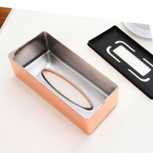 Electroplating Rose Gold Detachable ABS Tissue Paper Holder