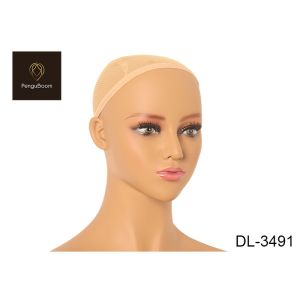 W14.6" Pvc Mannequin Head With Shoulders African American Face