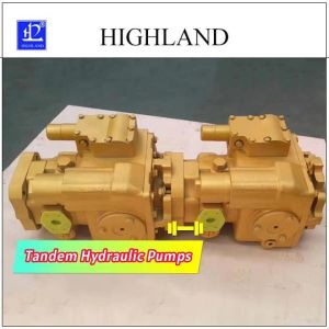 Compact  Tandem Hydraulic Pumps Closed Circuit Hydraulic System Applications