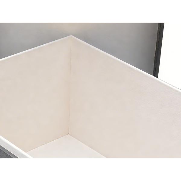 MJHMD DG-H003 Faux Leather Storage Box with Lid, Handmade Decorative Organizer Box for Closet Shelf Office, Dark Brown