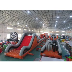 Cheap Anti - Ruptured Inflatable Obstacle Challenges , Blow Up Off - Road Car Obstacle Course for sale