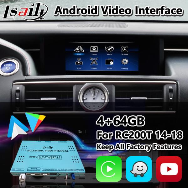 Lsailt Android Car Video Interface for Lexus RC200t RC300h RC350 RCF RC300 F
