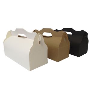 China Recycled Rectangular Empty Takeaway Cookie Biscuit Packaging Boxes on sale