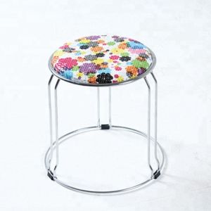 China Plastic / Cloth / PU Dining Chairs With Abrasion Resistant Stainless Steel Frame on sale