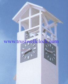 Quality double side watch clocks two faces clock watch with movement motor mechanism wholesale