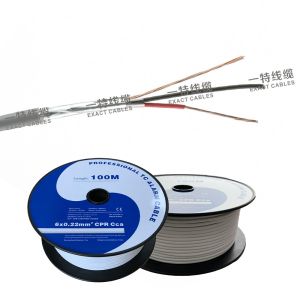 Shielded Stranded CCA Conductor 12x0.22mm2 Alarm Cable with PVC Insulation and