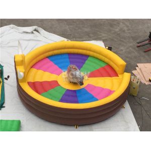 Funny Large Inflatable Mechanical Bull Games For 1 People , Inflatable Rides