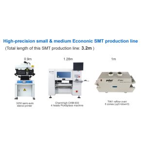 Automatic PCB Rail High Precision 0201 Desktop SMT Pick and Place Machine 4