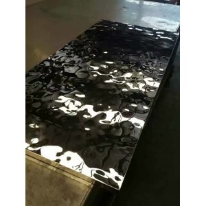 2019 Newest Water Ripples Pattern Stainless Steel Sheet For Hotel Decoration