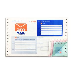 Rectangular Courier Air Waybill Customized Airway Bill With Carbon