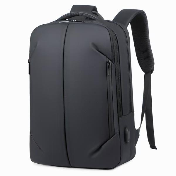Quality Business Laptop Double Shoulder Bag Large Capacity Multifunctional Men's Backpack with Soft Handle and Plain Pattern Type wholesale