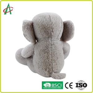 30cm Grey Cuddly Stuffed Elephant Plush Toy OEM Acceptable