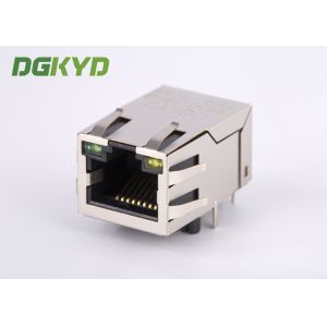 Megabit Female RJ45 PCB Connector Internal Magnetics Surface Mount