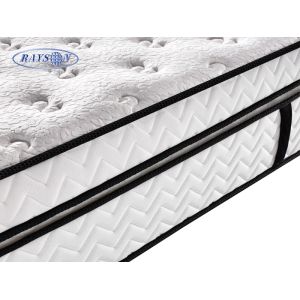 White Queen Size Hybrid Pocket Spring Mattress With Double Spring Bed Net