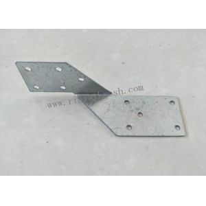 Silver Perforated Metal Mesh Wooden Connectors For Wood Construction