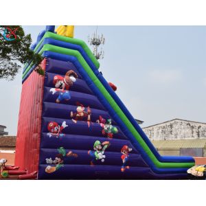 Commercial Inflatable Mario Theme Inflatable Slide Pvc Inflatable Castle