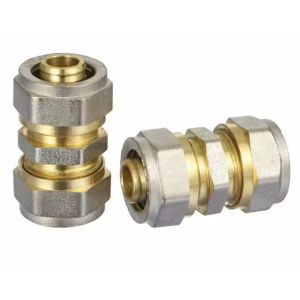 Polished Brass Compression Fittings with Chrome Plated Handle Plumbing Material