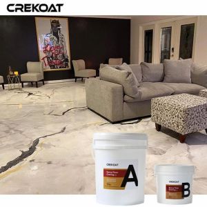 China Low Odor White Metallic Epoxy Floors Coating Anti-Slip Texture Options For Safety on sale