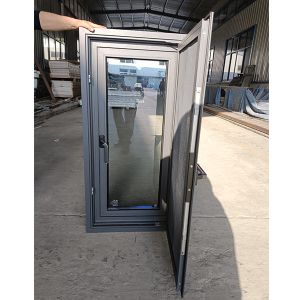 Swing Opening UPVC Casement Window Door Soundproof 108mm Thermal Break