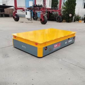 10T Concrete Die Transfer Car , Remote Control Material Handling Trolley