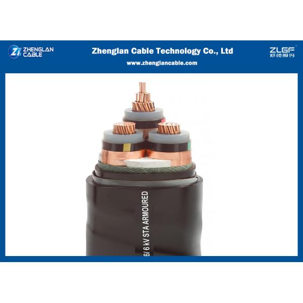 3 Core Medium Voltage Power Cables Copper Wire CU/XLPE/STA/PVC Electrical Cable