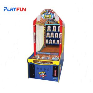 Down The Clown Ball throw Carnival Skill Redemption tickets Game Machine