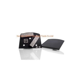 High Density Concrete Grinding Disk Double Bar Segments Long Life Span