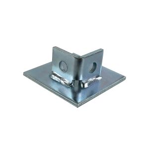 Galvanized Stainless Steel Strut Brackets U Shape Post Base Frameless