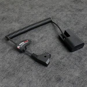 Alvin's Cables D-tap to LP-E6P Dummy Battery Power Coiled Cable for Canon EOS R5