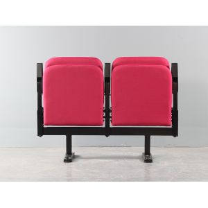 Folding Fabric Beam Mounted Stadium VIP Chair With Armrest