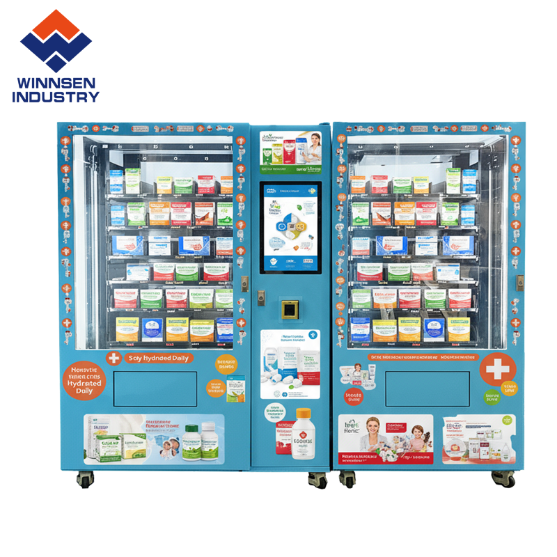 Advanced Pharma Vending Machine With Smart Advertising System And Seamless API