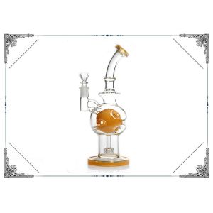 China 10 Inches Color Fab Egg Matrix Perc Smoking Hand Blown Glass Bowl on sale