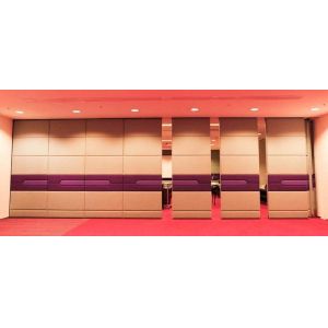 Unique Acoustic Folding Partition Walls Fabric Surface Sliding Aluminium Roller