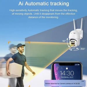 8MP IP Wireless CCTV Dual Lens Colorful Night Vision Camera