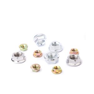 ZINC PLATED Finish DIN6923 M5 M6 M8 M10 M12 Carbon Steel Hex Flange Nuts for